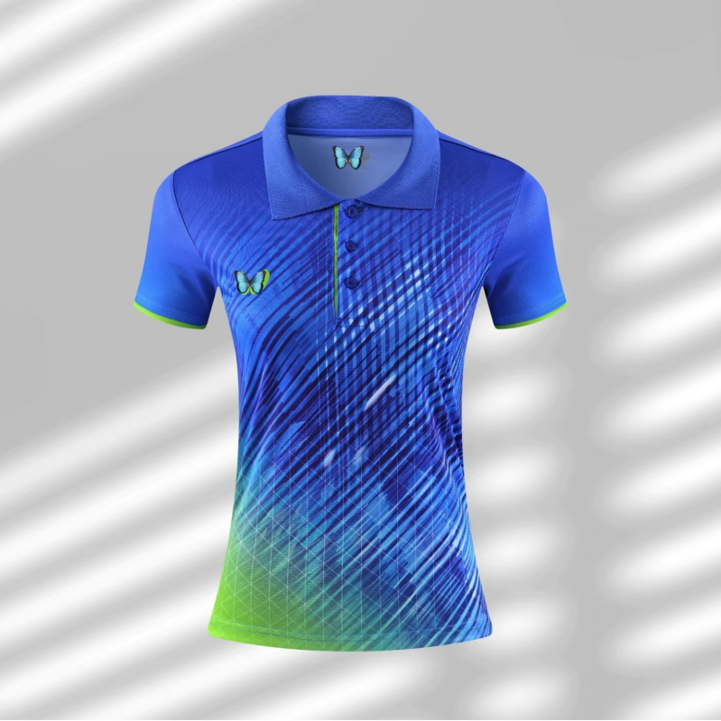 Unisex majica za stolni tenis, brzo se suši, odvodi znoj, 100% poliester, za trening i natjecanje, kratki rukav, za odrasle i djecu, za sve sezone