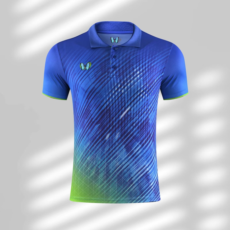 Unisex majica za stolni tenis, brzo se suši, odvodi znoj, 100% poliester, za trening i natjecanje, kratki rukav, za odrasle i djecu, za sve sezone