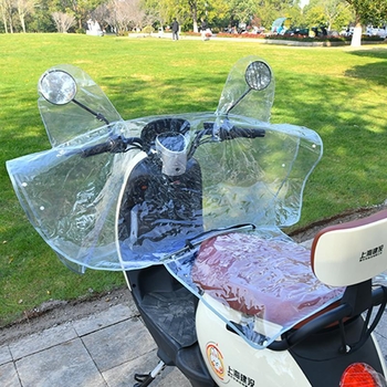 Autóruha: elektromos motorkerékpár szélvédője és esővédő huzat, szélálló és vízálló, minden évszakra, megerősített.