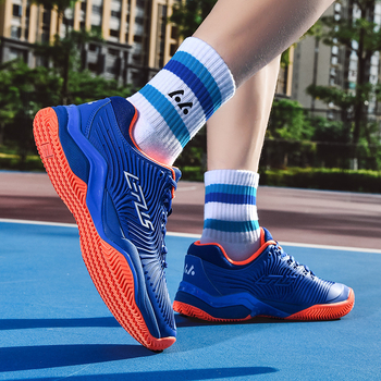 Tenisice za muškarce i žene - prozračni unutarnji mrežasti sloj, gornji dio od sintetičke kože, ublažena gumena srednja potplata, protuklizna potplata, niski gležanj