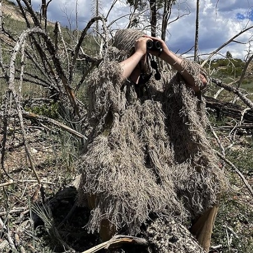 Trening uniforma ghillie kamuflaža kaput - prozračan, otporan na habanje, sve sezone, unisex, za odrasle