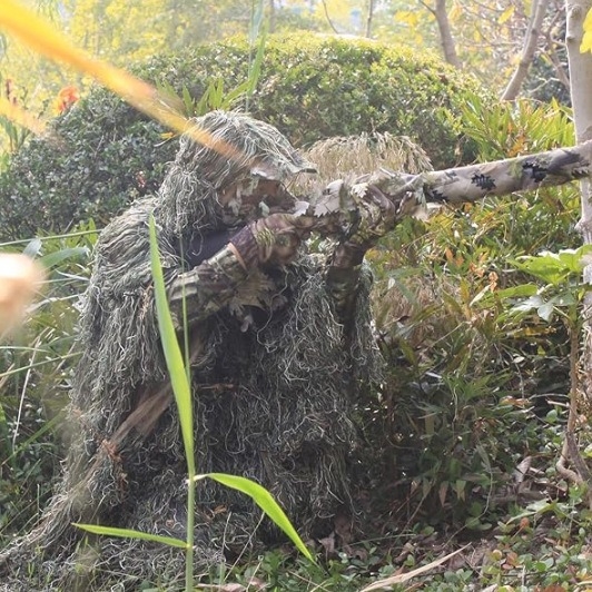 Trening uniforma ghillie kamuflaža kaput - prozračan, otporan na habanje, sve sezone, unisex, za odrasle