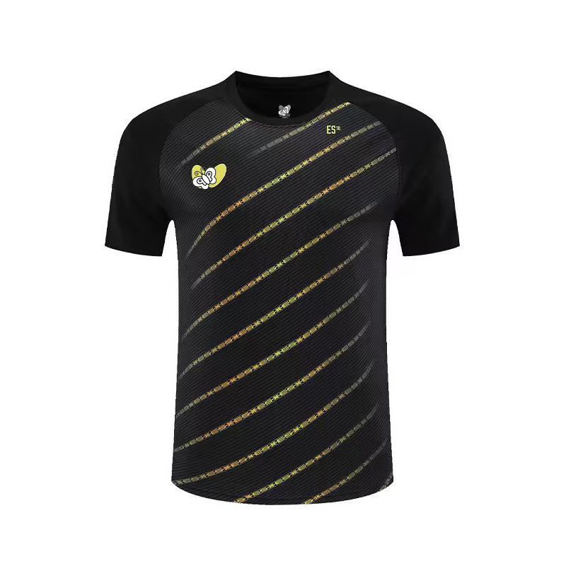 Majica za stolni tenis za muškarce, žene i djecu – brzo suši, otisak, kratki rukav, timska majica za stolni tenis; tkanina: smjesa kemijskih vlakana; sastav: 100% poliester; sport: stolni tenis