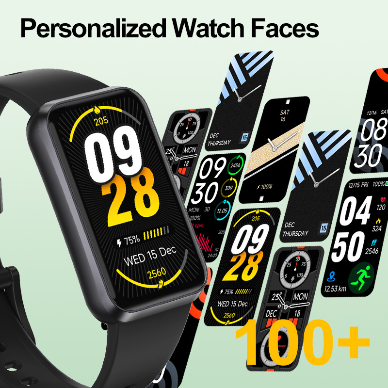 Αθλητικό βραχιόλι T54-B με παρακολούθηση καρδιακού ρυθμού, οξυγόνου του αίματος, αρτηριακής πίεσης и ύπνου; αυτονομία μπαταρίας έως 7 ημέρες