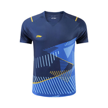 Majica za stolni tenis za trening, kratkih rukava, brzo se suši, prozračna, 100% poliester, mješavina kemijskih vlakana