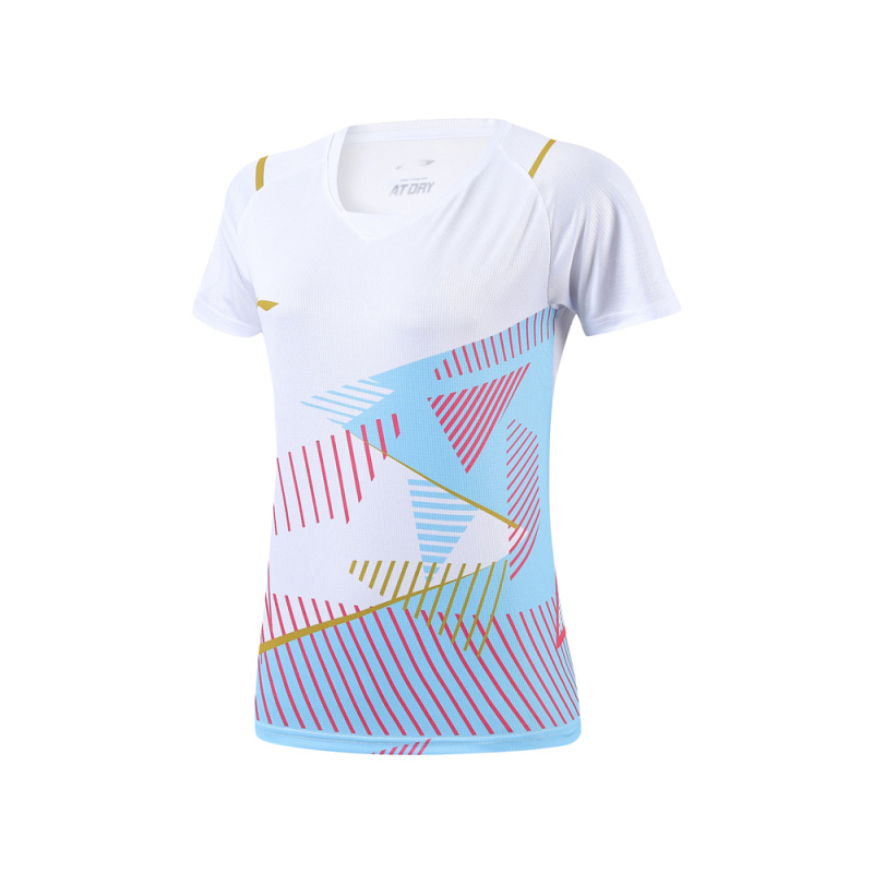 Majica za stolni tenis za trening, kratkih rukava, brzo se suši, prozračna, 100% poliester, mješavina kemijskih vlakana