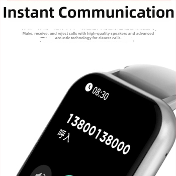 Bluetooth смарт часовник – здравословен спътник, унисекс гривна със силиконов каиш; измерване на сърдечния ритъм, измерване на кислород в кръвта, NFC, Bluetooth разговори, живот на батерията до 7 дни