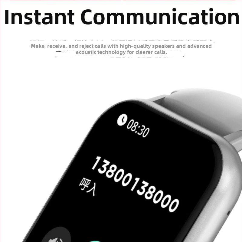 Bluetooth смарт часовник – здравословен спътник, унисекс гривна със силиконов каиш; измерване на сърдечния ритъм, измерване на кислород в кръвта, NFC, Bluetooth разговори, живот на батерията до 7 дни