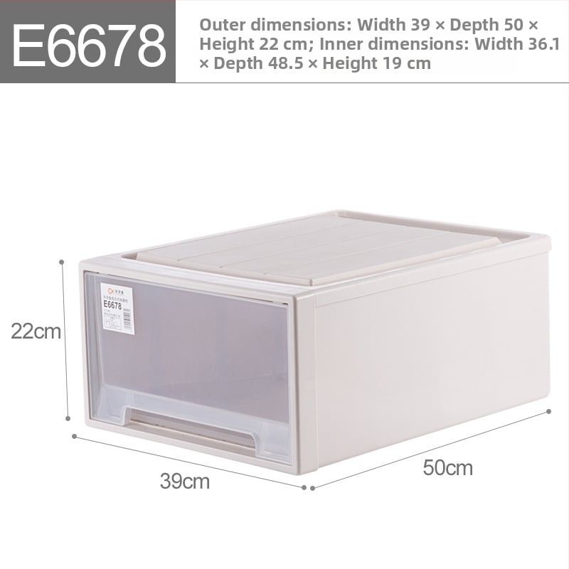 чекмеджна кутия за съхранение без монтаж (PP пластмаса, капацитет 5–10 л, начин на отваряне: издърпване, стил: модерен минималистичен)