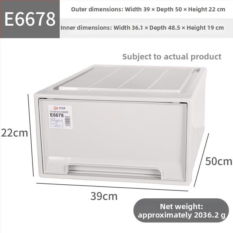 чекмеджна кутия за съхранение без монтаж (PP пластмаса, капацитет 5–10 л, начин на отваряне: издърпване, стил: модерен минималистичен)