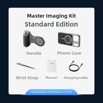 Κλιπ για κινητό Telesin Master – κιτ φωτογράφισης για κινητά, μοντέλο P5-mcs-10-tip, ABS, μέγιστο φορτίο 2–5 kg