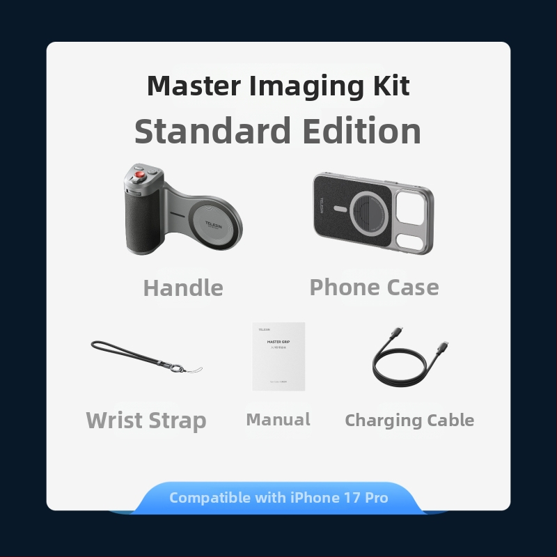 Κλιπ για κινητό Telesin Master – κιτ φωτογράφισης για κινητά, μοντέλο P5-mcs-10-tip, ABS, μέγιστο φορτίο 2–5 kg