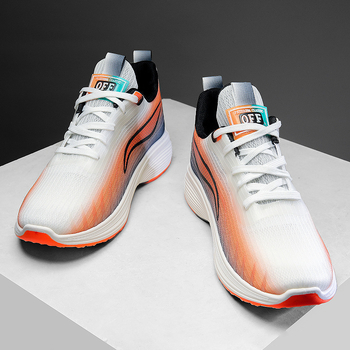 Ανδρικά αθλητικά casual παπούτσια, διαπνέον επάνω μέρος από πλέγμα, χαμηλό προφίλ, κούμπωμα με κορδόνια, σόλα έγχυσης, στρογγυλή μύτη