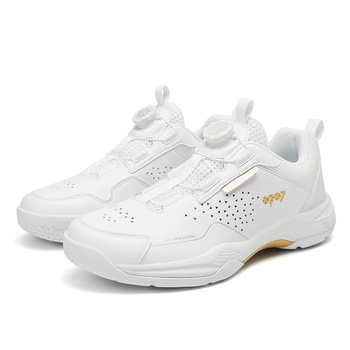 Ανδρικά και γυναικεία παπούτσια μπάντμιντον, διαπνέουσα επάνω από συνθετικό δέρμα, χαμηλό σχεδιασμό, εσωτερικό με πλέγμα, εξωτερική σόλα από ανθεκτικό καουτσούκ, ενδιάμεση σόλα από καουτσούκ, κατάλληλα για μπάντμιντον και τένις