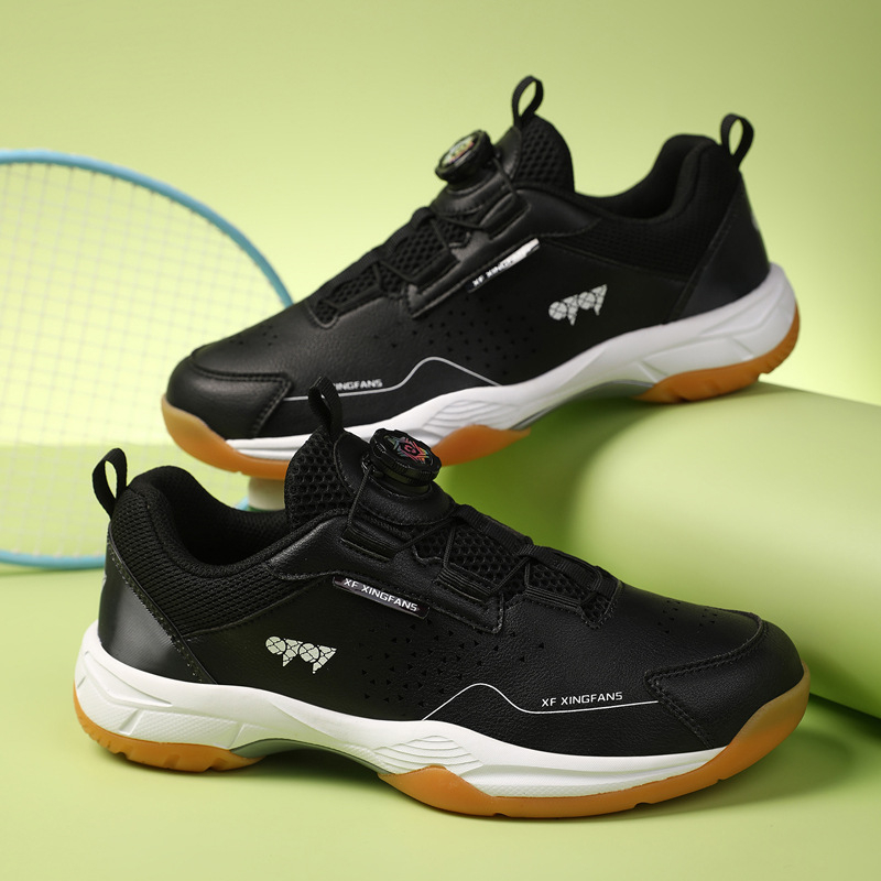 Ανδρικά και γυναικεία παπούτσια μπάντμιντον, διαπνέουσα επάνω από συνθετικό δέρμα, χαμηλό σχεδιασμό, εσωτερικό με πλέγμα, εξωτερική σόλα από ανθεκτικό καουτσούκ, ενδιάμεση σόλα από καουτσούκ, κατάλληλα για μπάντμιντον και τένις