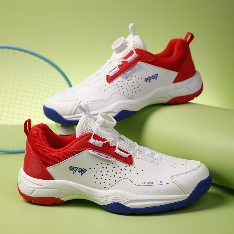 Ανδρικά και γυναικεία παπούτσια μπάντμιντον, διαπνέουσα επάνω από συνθετικό δέρμα, χαμηλό σχεδιασμό, εσωτερικό με πλέγμα, εξωτερική σόλα από ανθεκτικό καουτσούκ, ενδιάμεση σόλα από καουτσούκ, κατάλληλα για μπάντμιντον και τένις