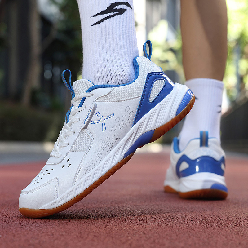 Unisex παπούτσια μπάντμιντον, αναπνεύσιμο επάνω μέρος από δίχτυ, αντιολισθητική καουτσούκ σόλα, καουτσούκ μεσαία σόλα, χαμηλό σχέδιο