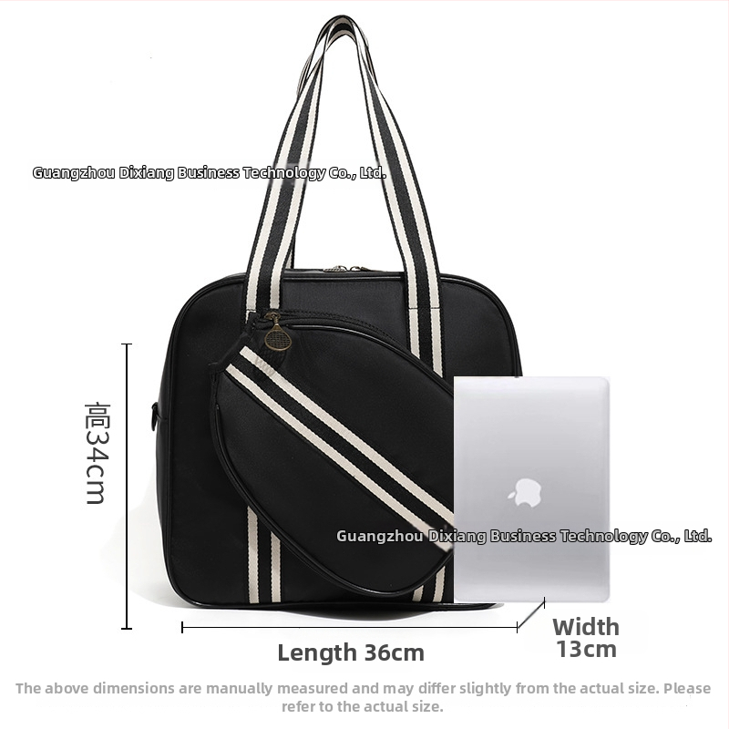 Dámska tenisová taška 2025 – nová špeciálna ochranná taška na vonkajšie rameno, veľká kapacita, športová taška na badminton/tenis/pickleball, Oxford látka, prispôsobiteľná, XINGNAN/Row South