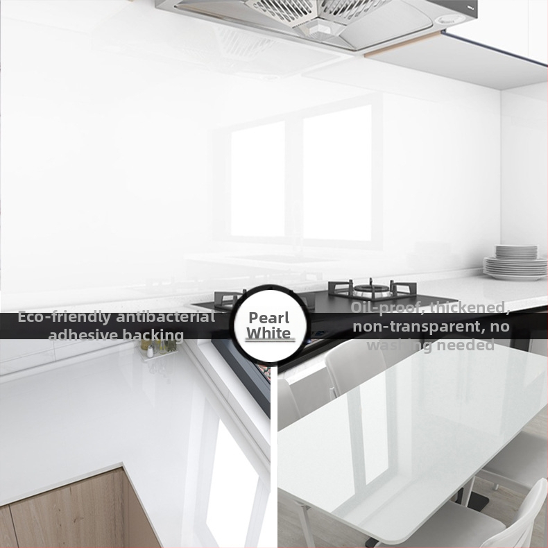 Kuhinjska PVC naljepnica za zid, vodootporna i otporna na masnoću, samoljepljiva, 1 komad, ravnog stila