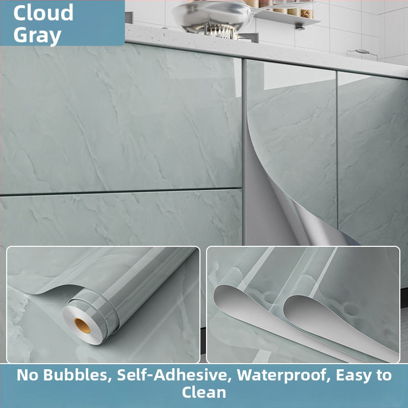 Kuhinjska PVC naljepnica za zid, vodootporna i otporna na masnoću, samoljepljiva, 1 komad, ravnog stila