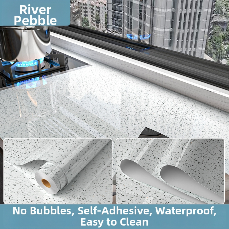 Kuhinjska PVC naljepnica za zid, vodootporna i otporna na masnoću, samoljepljiva, 1 komad, ravnog stila