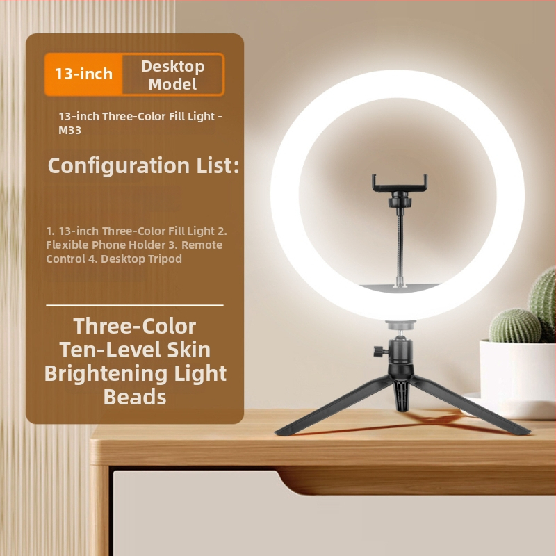 LED gyűrűs fény mobil élő közvetítéshez — állítható 2500K–9900K, <10W, 5V USB tápegység, ideális élő közvetítéshez, videófelvételhez és stúdiófotózáshoz