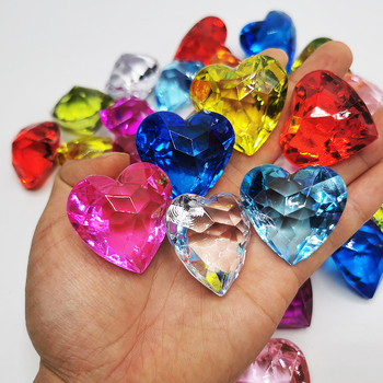 Szabad gyöngyök műanyag/gyanta, présöntés, Nagy szív minta, Stílus édes, Márka Smart buckle