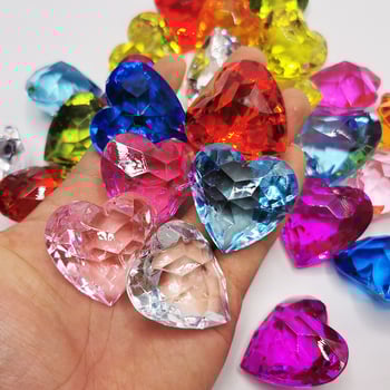 Szabad gyöngyök műanyag/gyanta, présöntés, Nagy szív minta, Stílus édes, Márka Smart buckle