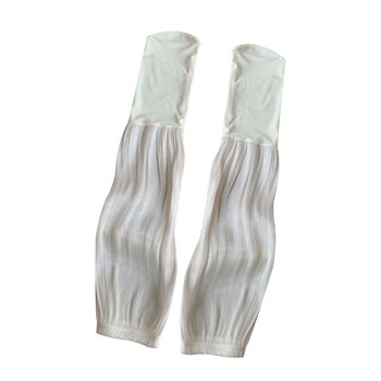 Manșon cu protecție UV și mănuși cu degete pentru plimbări de vară — lung, croială lejeră, poliester subțire, 100% poliester