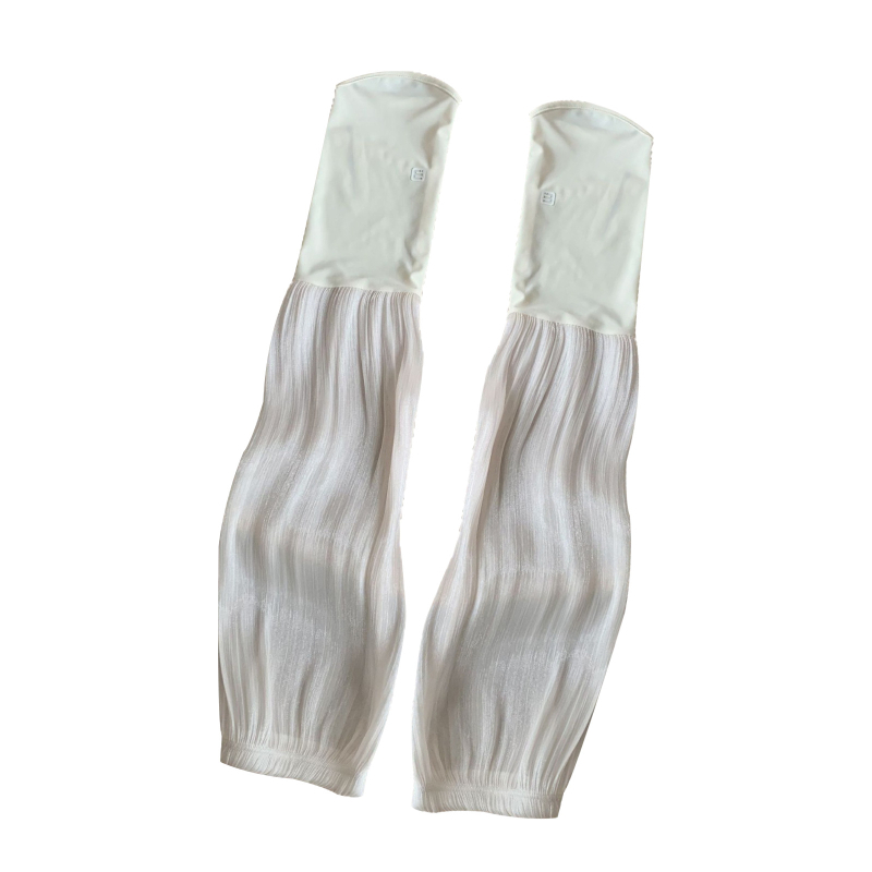 Manșon cu protecție UV și mănuși cu degete pentru plimbări de vară — lung, croială lejeră, poliester subțire, 100% poliester