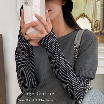 Mâneci UV din Ice Silk cu dungi japoneze – Vara 2022, Stil urban casual, pentru adulți