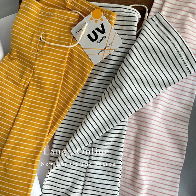 Mâneci UV din Ice Silk cu dungi japoneze – Vara 2022, Stil urban casual, pentru adulți