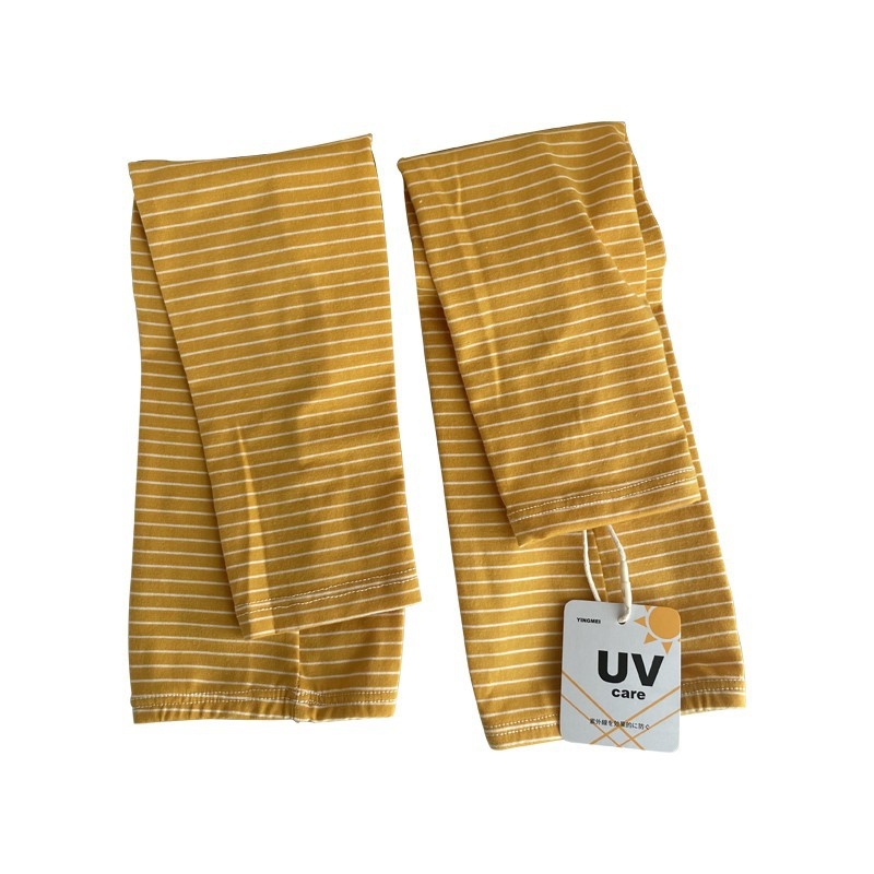 Mâneci UV din Ice Silk cu dungi japoneze – Vara 2022, Stil urban casual, pentru adulți