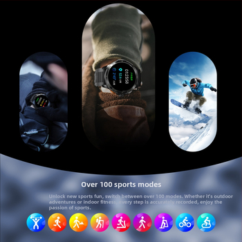 AK77 Pametni sat s Bluetooth pozivima, AMOLED zaslon, baterija 7–14 dana, magnetsko punjenje, vodootporan