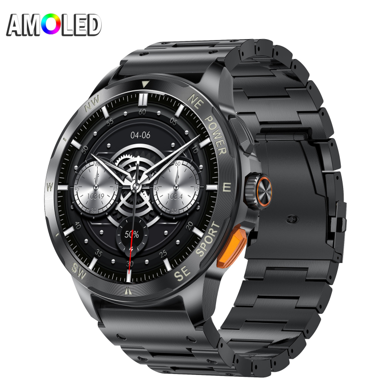 AK77 Pametni sat s Bluetooth pozivima, AMOLED zaslon, baterija 7–14 dana, magnetsko punjenje, vodootporan