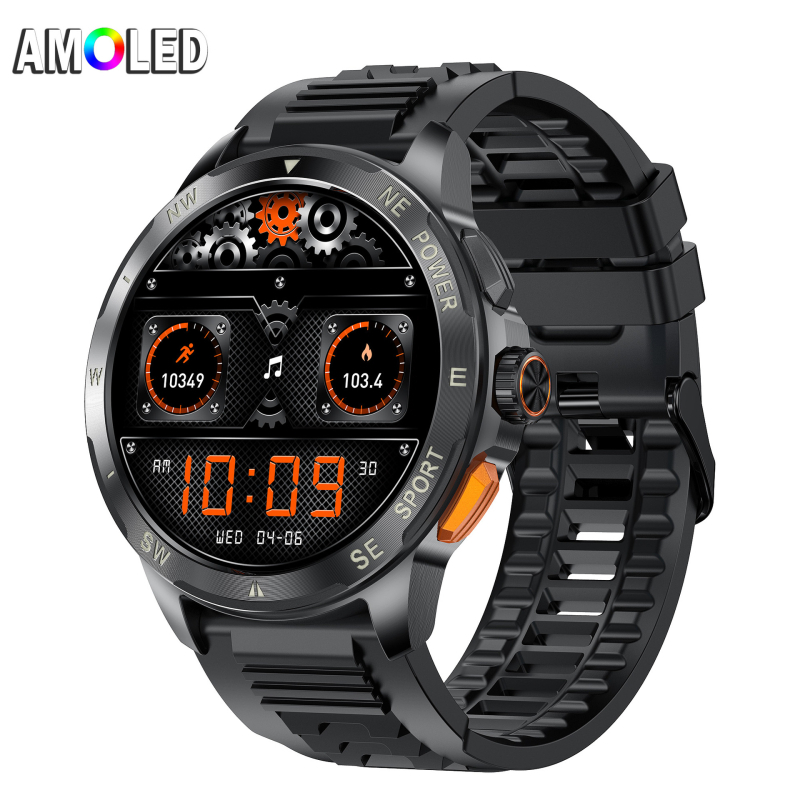 AK77 Pametni sat s Bluetooth pozivima, AMOLED zaslon, baterija 7–14 dana, magnetsko punjenje, vodootporan