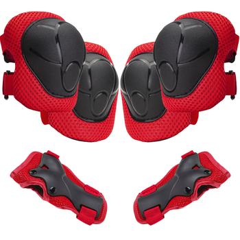 Echipament protector pentru copii pentru role – Set din șase piese, protecție pentru încheieturi, cap, coate și genunchi