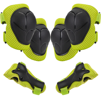 Echipament protector pentru copii pentru role – Set din șase piese, protecție pentru încheieturi, cap, coate și genunchi