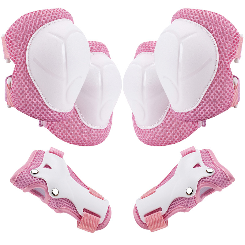 Echipament protector pentru copii pentru role – Set din șase piese, protecție pentru încheieturi, cap, coate și genunchi