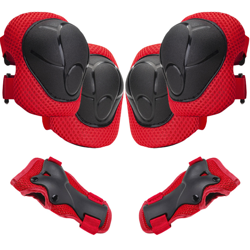 Echipament protector pentru copii pentru role – Set din șase piese, protecție pentru încheieturi, cap, coate și genunchi