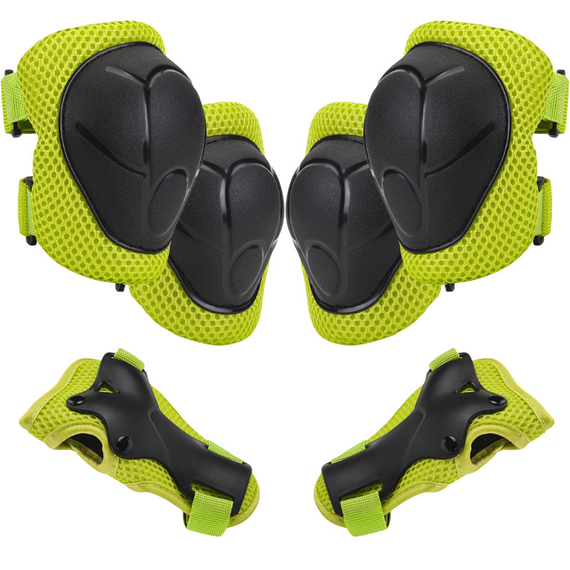 Echipament protector pentru copii pentru role – Set din șase piese, protecție pentru încheieturi, cap, coate și genunchi