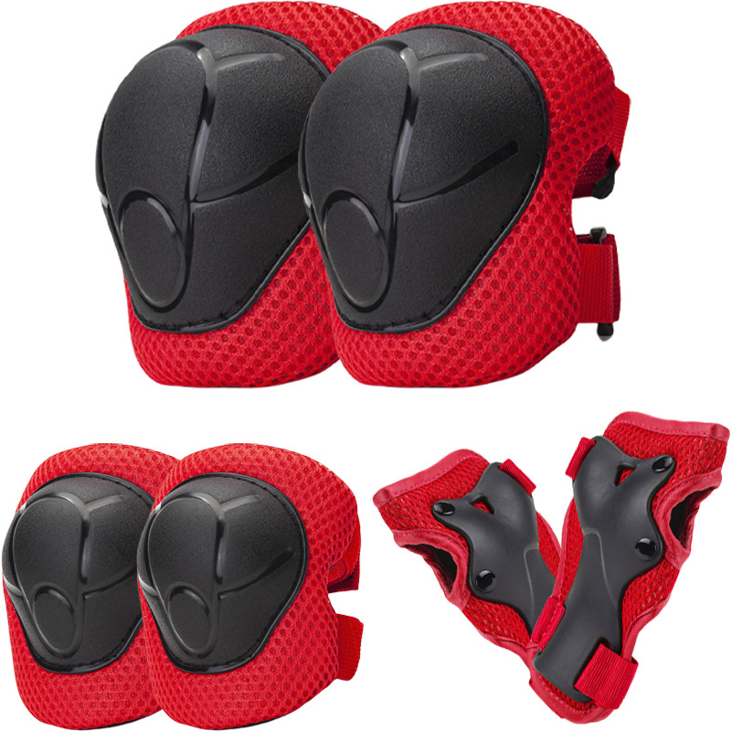 Echipament protector pentru copii pentru role – Set din șase piese, protecție pentru încheieturi, cap, coate și genunchi