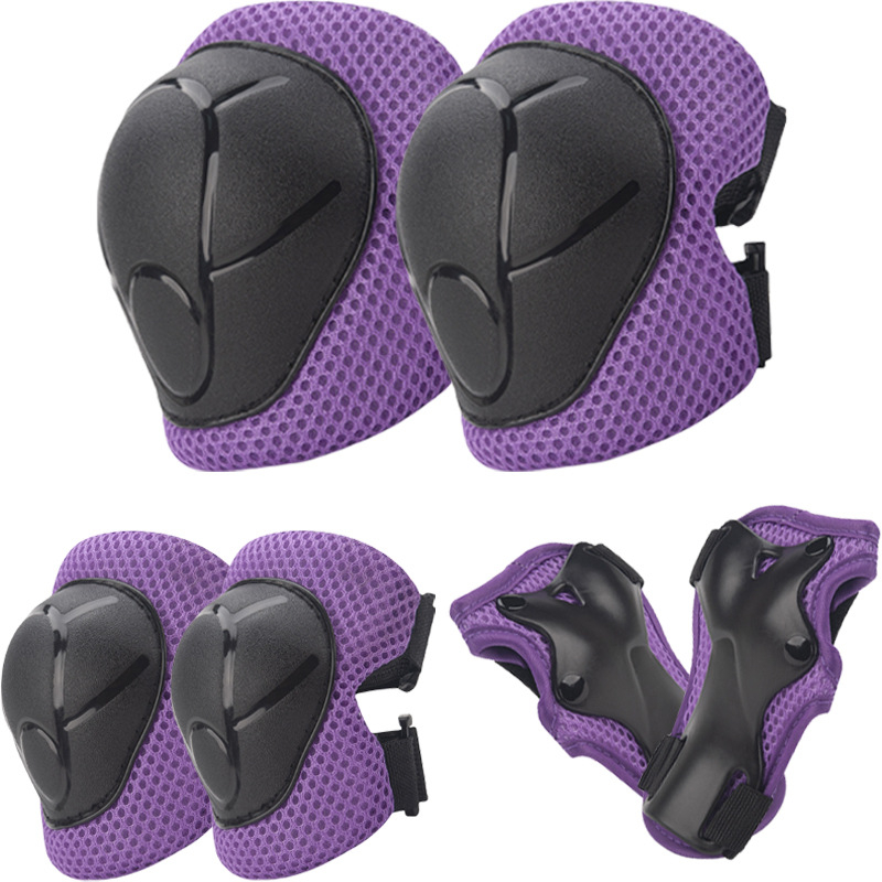 Echipament protector pentru copii pentru role – Set din șase piese, protecție pentru încheieturi, cap, coate și genunchi