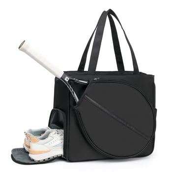 Τσάντα για μπιτμιντον και τένις με ιμάντα στον ώμο, Oxford ύφασμα, αδιάβροχη, σετ 2 τεμαχίων, μεγάλη χωρητικότητα