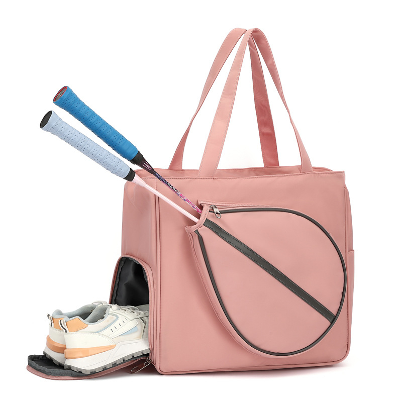 Τσάντα για μπιτμιντον και τένις με ιμάντα στον ώμο, Oxford ύφασμα, αδιάβροχη, σετ 2 τεμαχίων, μεγάλη χωρητικότητα