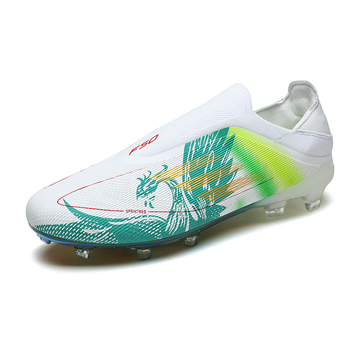 Παπούτσια ποδοσφαίρου με επάνω PU+Fly weaving, αντιολισθητική σόλα από καουτσούκ, χαμηλό άνω τμήμα, FG χρυσή επικάλυψη σόλας, λειτουργία εύκαμπτης κάμψης