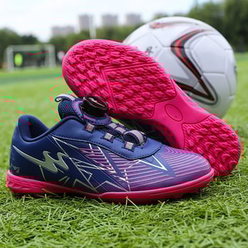 Παιδικά παπούτσια ποδοσφαίρου με Velcro – χαμηλό ύψος, αντιολισθητική καουτσούκ σόλα, αναπνέον εσωτερικό από δίχτυ