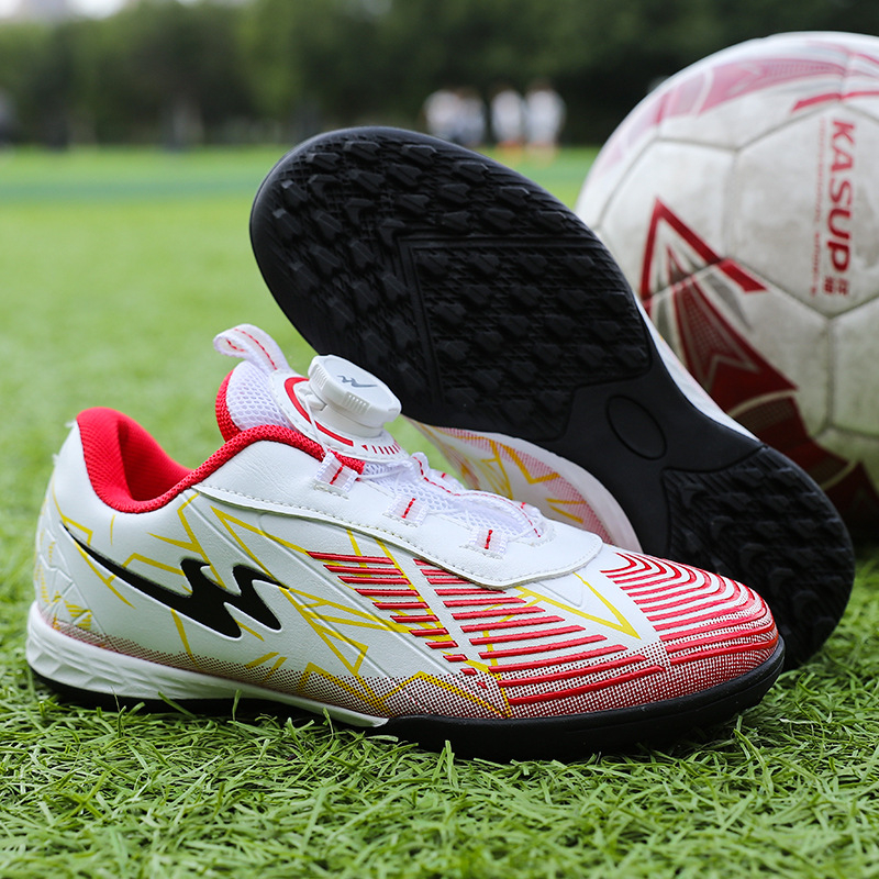 Παιδικά παπούτσια ποδοσφαίρου με Velcro – χαμηλό ύψος, αντιολισθητική καουτσούκ σόλα, αναπνέον εσωτερικό από δίχτυ