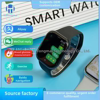 S11 смарт часовник с AMOLED дисплей, NFC за плащания и контрол на достъп, измерване на сърдечен ритъм, кръвно налягане и кислород в кръвта, Bluetooth обаждания, водоустойчив