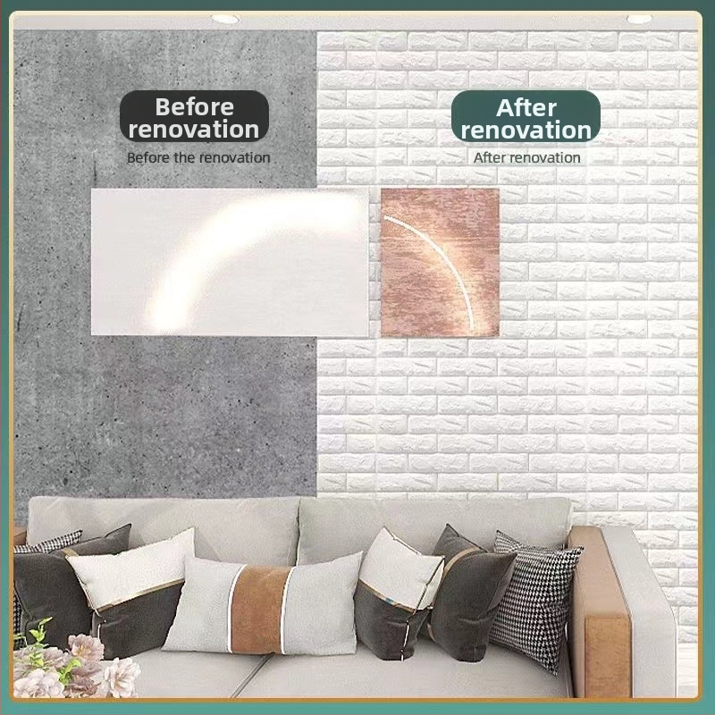 Samoljepljive 3D zidne naljepnice za spavaću sobu i studentski dom (Materijal: XPE pjena; Značajke: vodootporne, otporne na vlagu, perive; Tip: vodootporna zidna naljepnica; Prostor: spavaća soba)